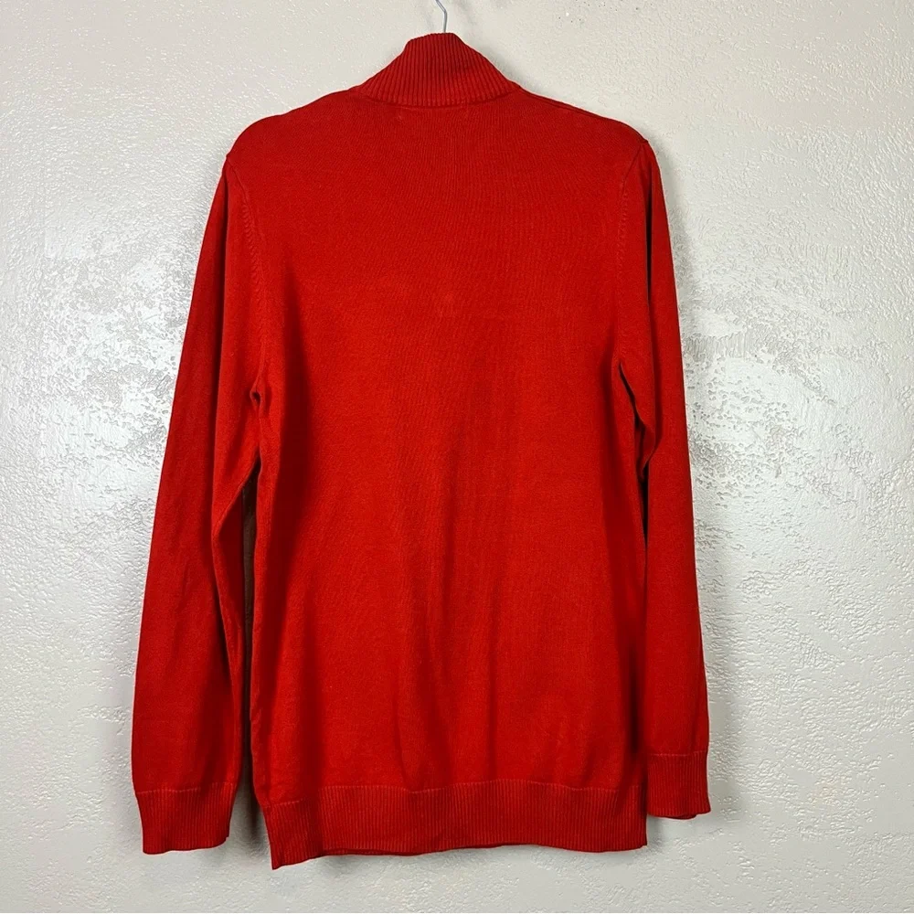 5 for $30 Old Navy Sweatshirt Sweater Pullover Quarter Zip Red Mens‎ Size M